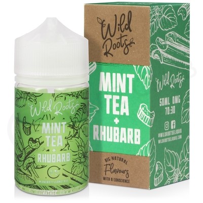 Mint Tea & Rhubarb Shortfill E-Liquid by Wild Roots 50ml