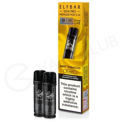 Mint Tobacco Elf Bar Elfa Pro Prefilled Pod