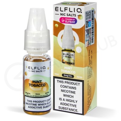 Mint Tobacco Nic Salt E-Liquid by Elfliq