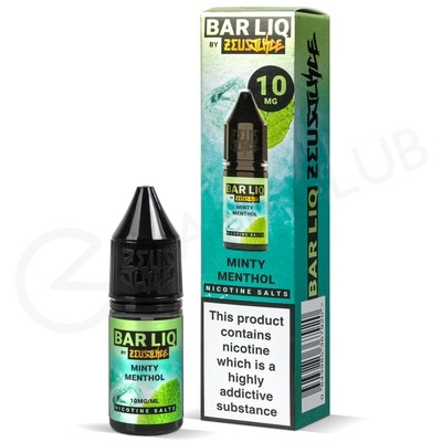 Minty Menthol Nic Salt E-Liquid by Bar Liq