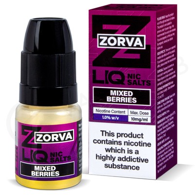 Mixed Berries Nic Salt E-Liquid by Zorva Liq