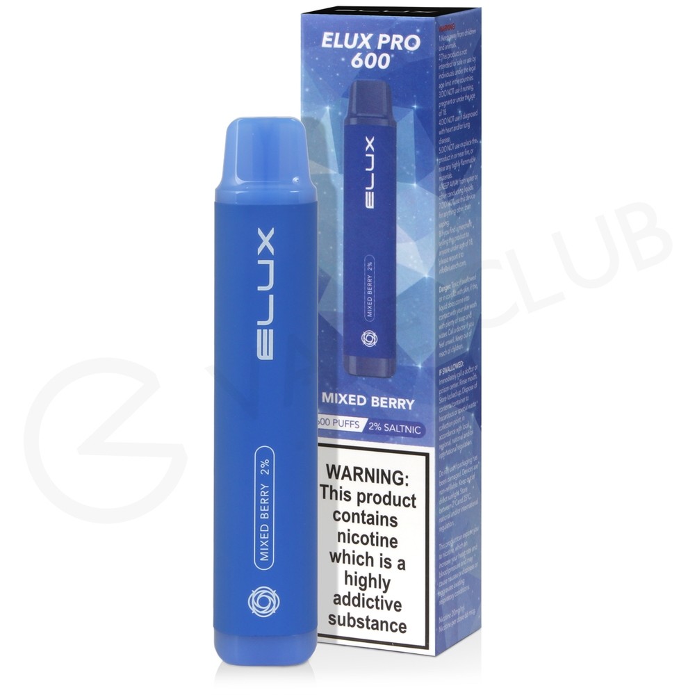 MIxed Berry Elux Pro 600 Disposable Vape