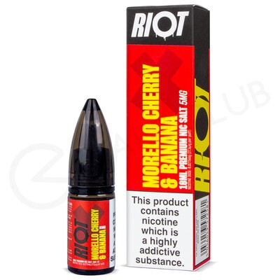 Morello Cherry & Banana Nic Salt E-Liquid by Riot X