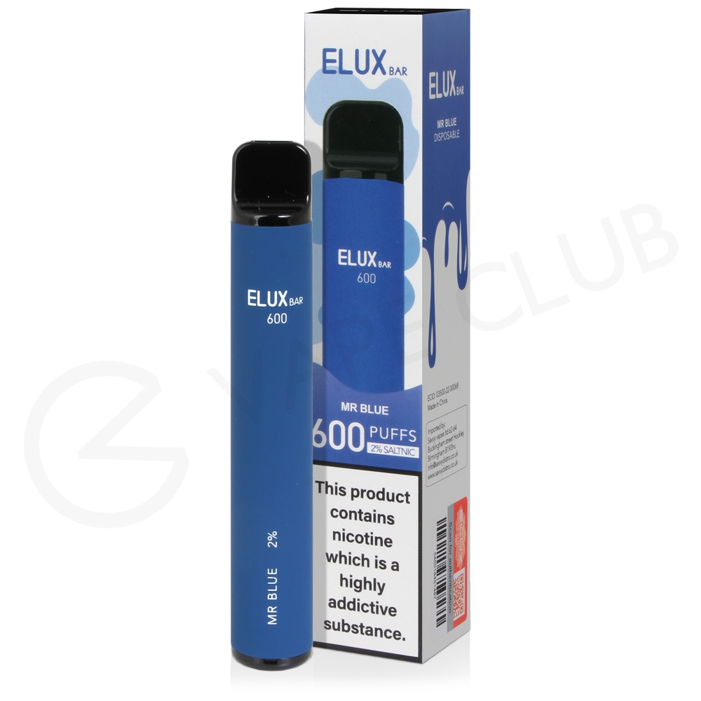 Mr Blue Elux Bar 600 Disposable Vape