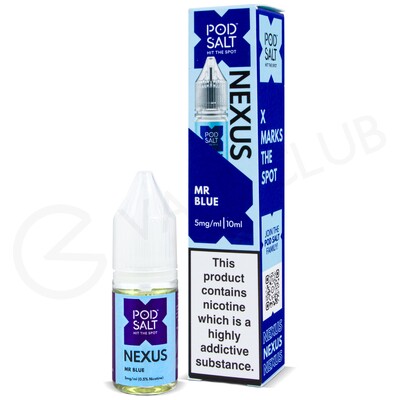 Mr Blue Nic Salt E-Liquid by Pod Salt Nexus