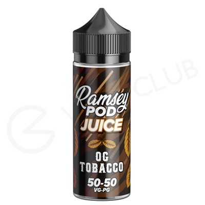 OG Tobacco Shortfill E-Liquid by Ramsey Pod 100ml