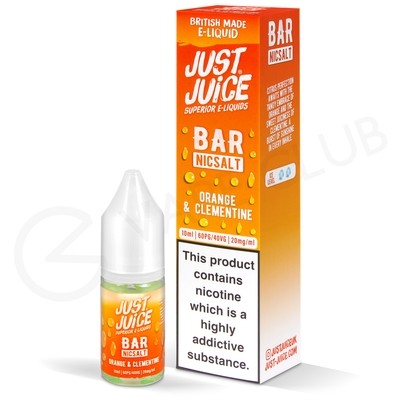 Orange & Clementine Nic Salt E-Liquid by Just Juice Bar