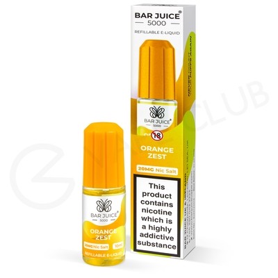 Orange Zest Nic Salt E-Liquid by Bar Juice 5000