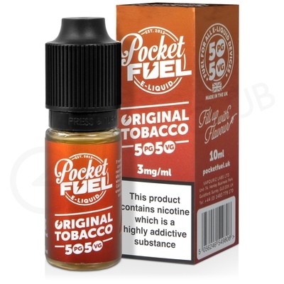 Original Tobacco E-Liquid by Pocket Fuel 50/50