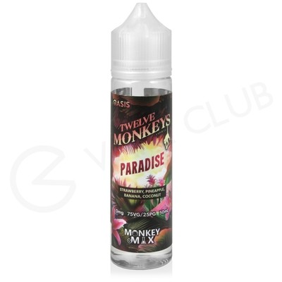 Paradise Shortfill E-Liquid by Twelve Monkeys Oasis 50ml