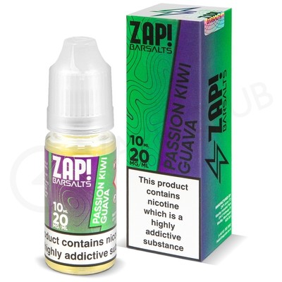 Passion Guava Kiwi Nic Salt E-Liquid by Zap Bar Salts