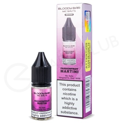 Passionfruit Martini Nic Salt E-Liquid by Bloody Bar