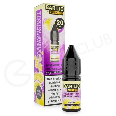 Passionfruit Orange Guava Nic Salt E-Liquid by Bar Liq