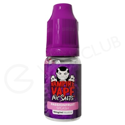 Passionfruit Splash Nic Salt E-Liquid by Vampire Vape