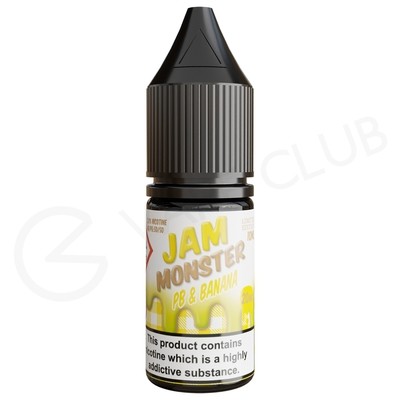 PB &amp; Banana Jam Nic Salt E-Liquid by Jam Monster