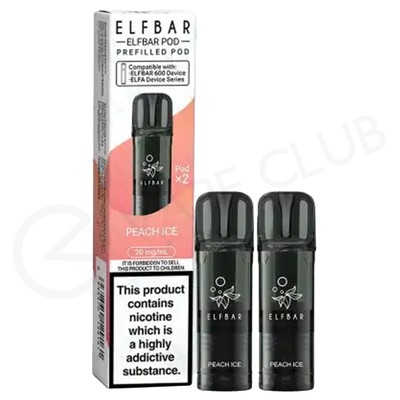 Peach Ice Elf Bar 600 Prefilled Pods