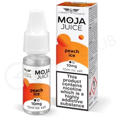 Peach Ice Nic Salt E-Liquid by Moja Juice
