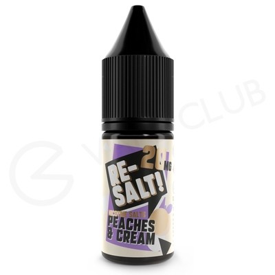 Peaches & Cream Nic Salt E-Liquid by Re Salt