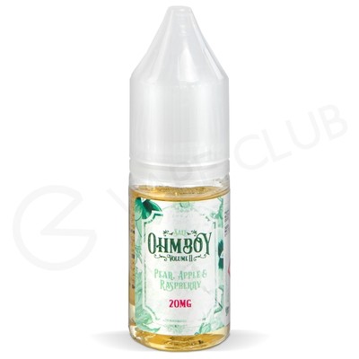 Pear, Apple & Raspberry Nic Salt E-Liquid by Ohm Boy Volume II