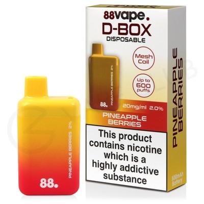 Pineapple Berry 88Vape D-Box Disposable Vape