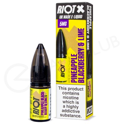 Pineapple Blackberry Lime Nic Salt E-Liquid by Riot X