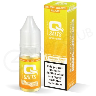 Pineapple Gummy Nic Salt E-Liquid by QSalts