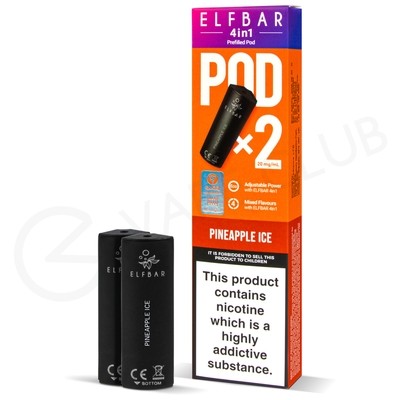 Pineapple Ice Elf Bar 4 in 1 Prefilled Pods