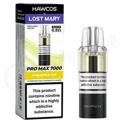Pineapple Ice Hawcos x Lost Mary Pro Max 7000 Refill Pack
