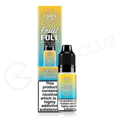 Pineapple Ice Nic Salt E-Liquid by Dinner Lady Fruit Full