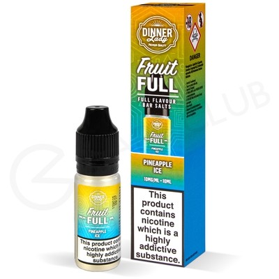 Pineapple Ice Nic Salt E-Liquid by Dinner Lady Fruit Full