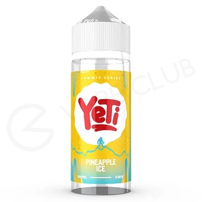 Pineapple Ice Shortfill E-Liquid by Yeti Summit Series 100ml