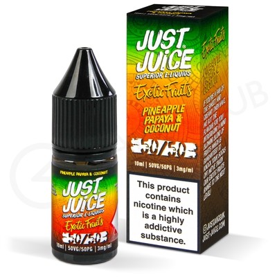 Pineapple, Papaya & Coconut Exotic Fruits E-Liquid by Just Juice 50/50