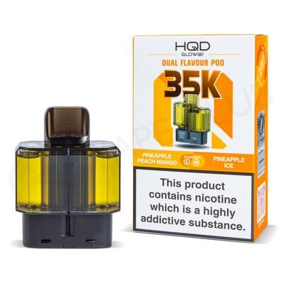 Pineapple Peach Mango & Pineapple Ice HQD Glow Air 35K Refill Pods