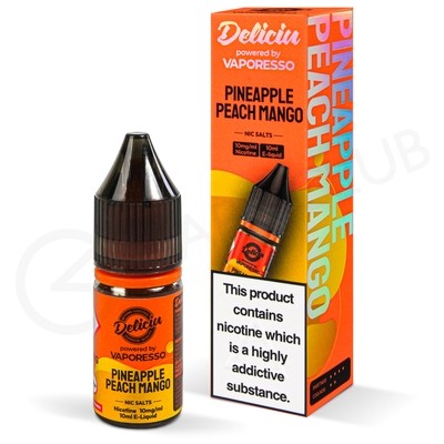 Pineapple Peach Mango Nic Salt E-Liquid by Deliciu