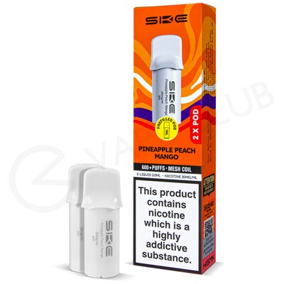 Pineapple Peach Mango SKE Crystal 600 Pro Prefilled Pods