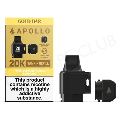 Pineapple Watermelon Lemonade Gold Bar Apollo Prefilled Pods