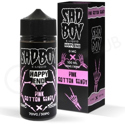 Pink Cotton Candy Shortfill E-Liquid by Sadboy Happy End 100ml