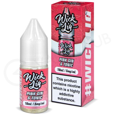 Pink Gin & Tonic Nic Salt E-Liquid by Wick Liq Bar Juice
