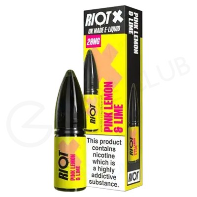 Pink Lemon & Lime Nic Salt E-Liquid by Riot X