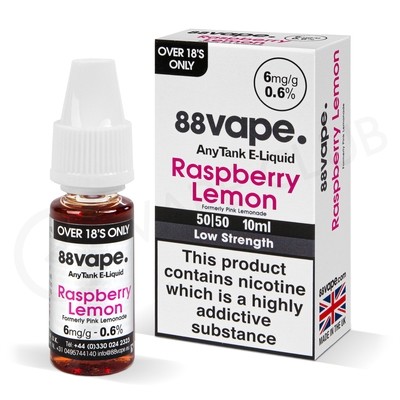 Raspberry Lemon E-Liquid by 88Vape Any Tank