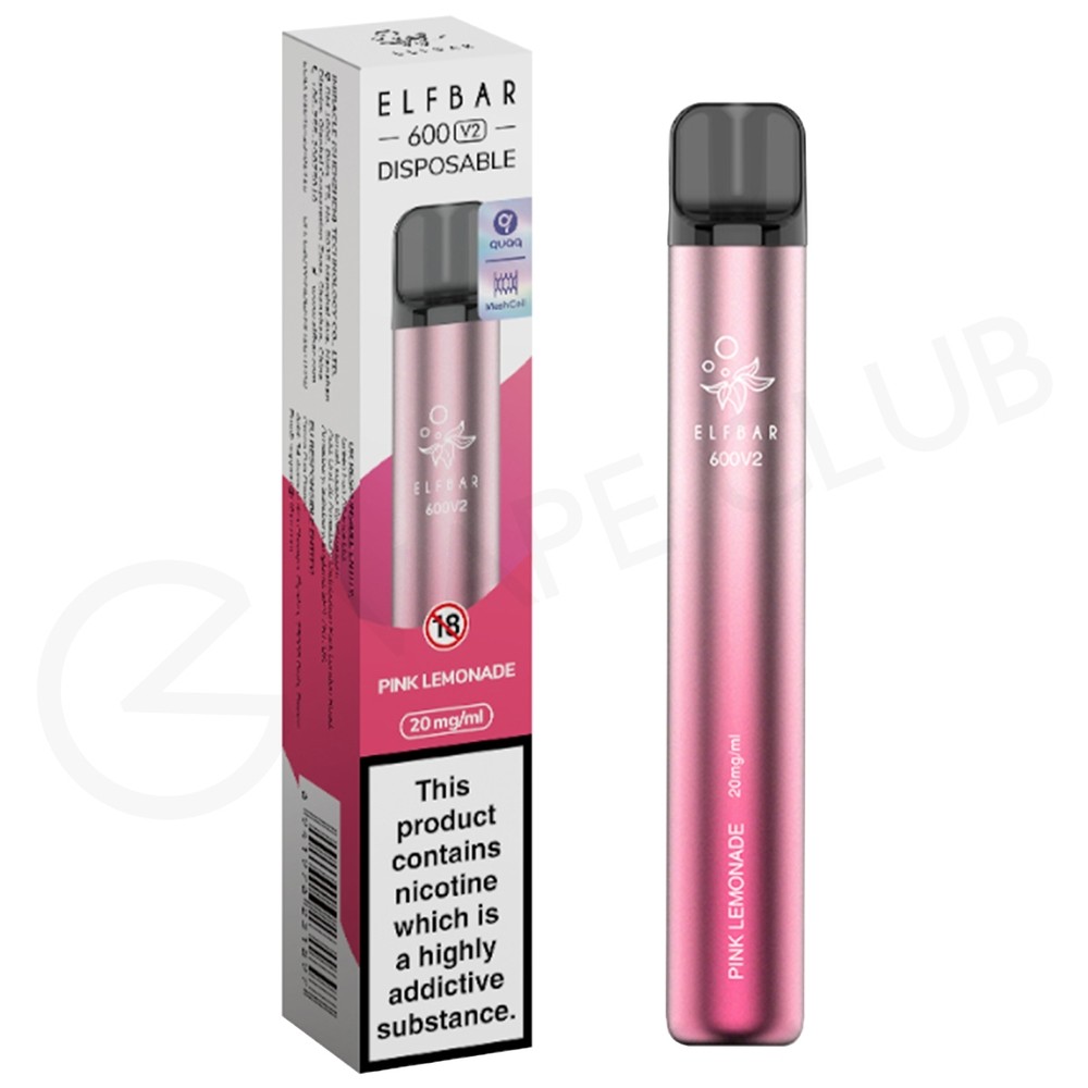 Pink Lemonade Elf Bar 600 V2 Disposable Vape 3 for £12