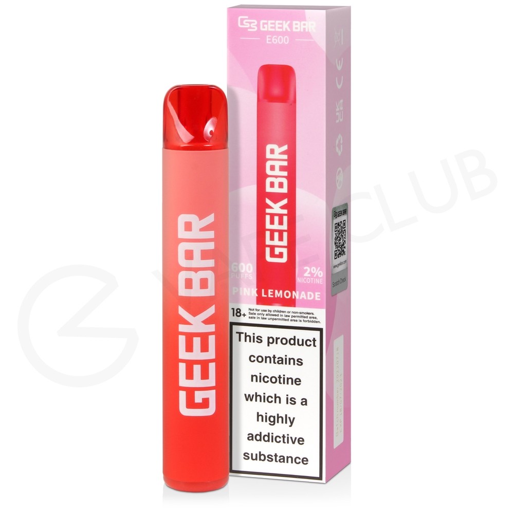 Pink Lemonade Geek Bar E600 Disposable Vape