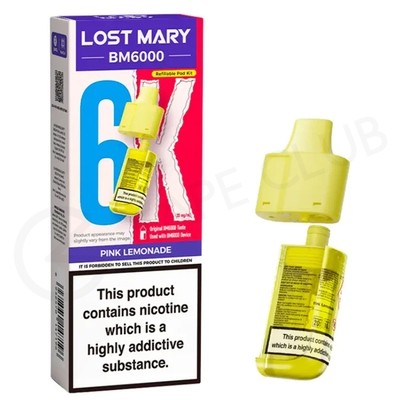 Pink Lemonade Lost Mary BM6000 Refill Pack