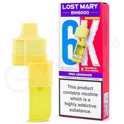 Pink Lemonade Lost Mary BM6000 Refill Pack