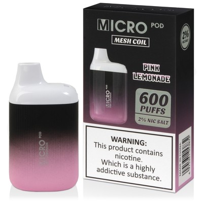 Pink Lemonade Micro Pod 600 Disposable Vape