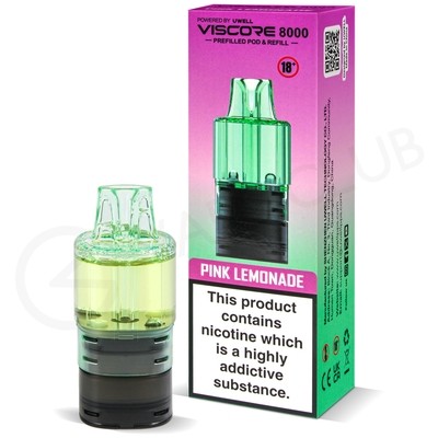 Pink Lemonade Uwell Viscore 8000 Refill Pack