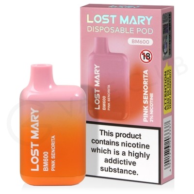 Pink Senorita Lost Mary BM600 Disposable Vape