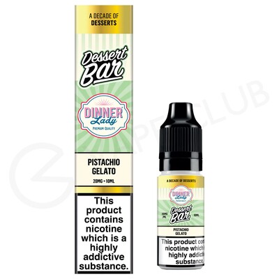 Pistachio Gelato Nic Salt E-Liquid by Dinner Lady Dessert Bar Salts
