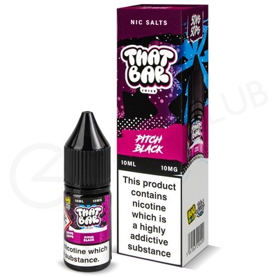 Pitch Black Nic Salt E-Liquid by That Bar Juice