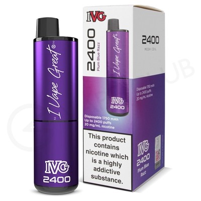 Plum Blue Razz IVG 2400 Disposable Vape